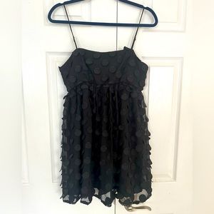 Black mini Forever 21 Dress with fabric polka dots